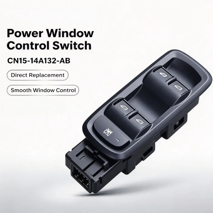 Replacement Power Window Control Switch CN15-14A132-AB for Ford For EcoSport 2013 through 2017 Driver Door Window Switch Unit