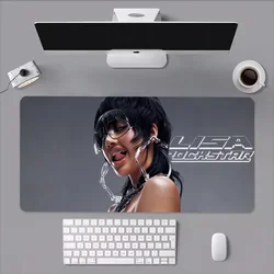 Kpop Hot Singer L-Lisa-S Rockstar Mouse Pad Computer Laptop Gaming Office Wrist Guard tappetino per tastiera antiscivolo