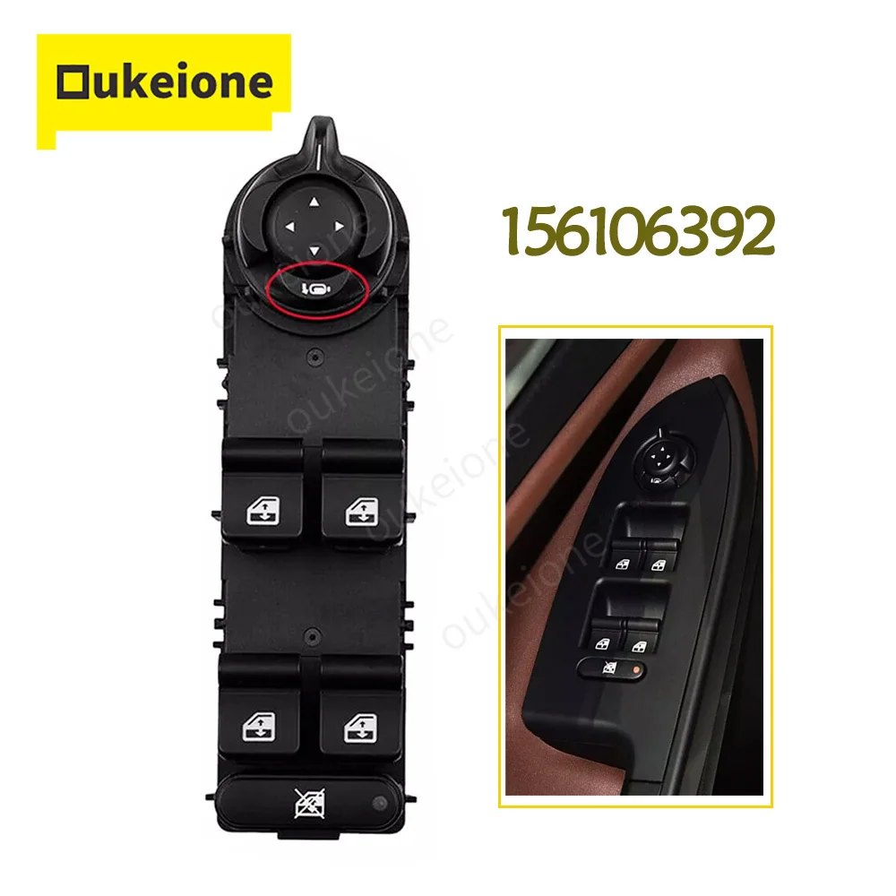 156106392 Window Control Switch for Alfa Romeo Giulietta 940 2010-2019 Electric Power Glass Regulator Button Car Accessories