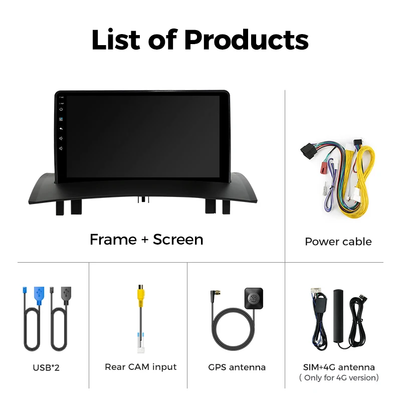 Ainavi Car Radio For Renault Megane 2 2002-2009 Multimedia Video Player Wireless Carplay Android Auto GPS DSP Stereo 2 Din