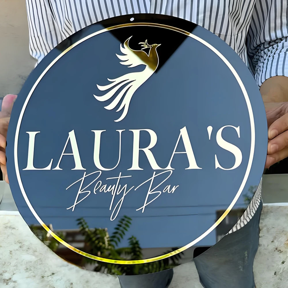 

Custom Acrylic Business Sign 3D Outdoor Beauty Salon Decor Boutique Logo Office Sign Modern Sign Personalized Hair Salon Logo