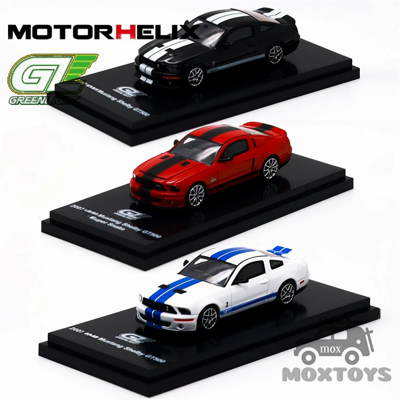 

GreenLight & Motorhelix 1:64 Mustang Shelby GT500 2007 Diecast Model Car