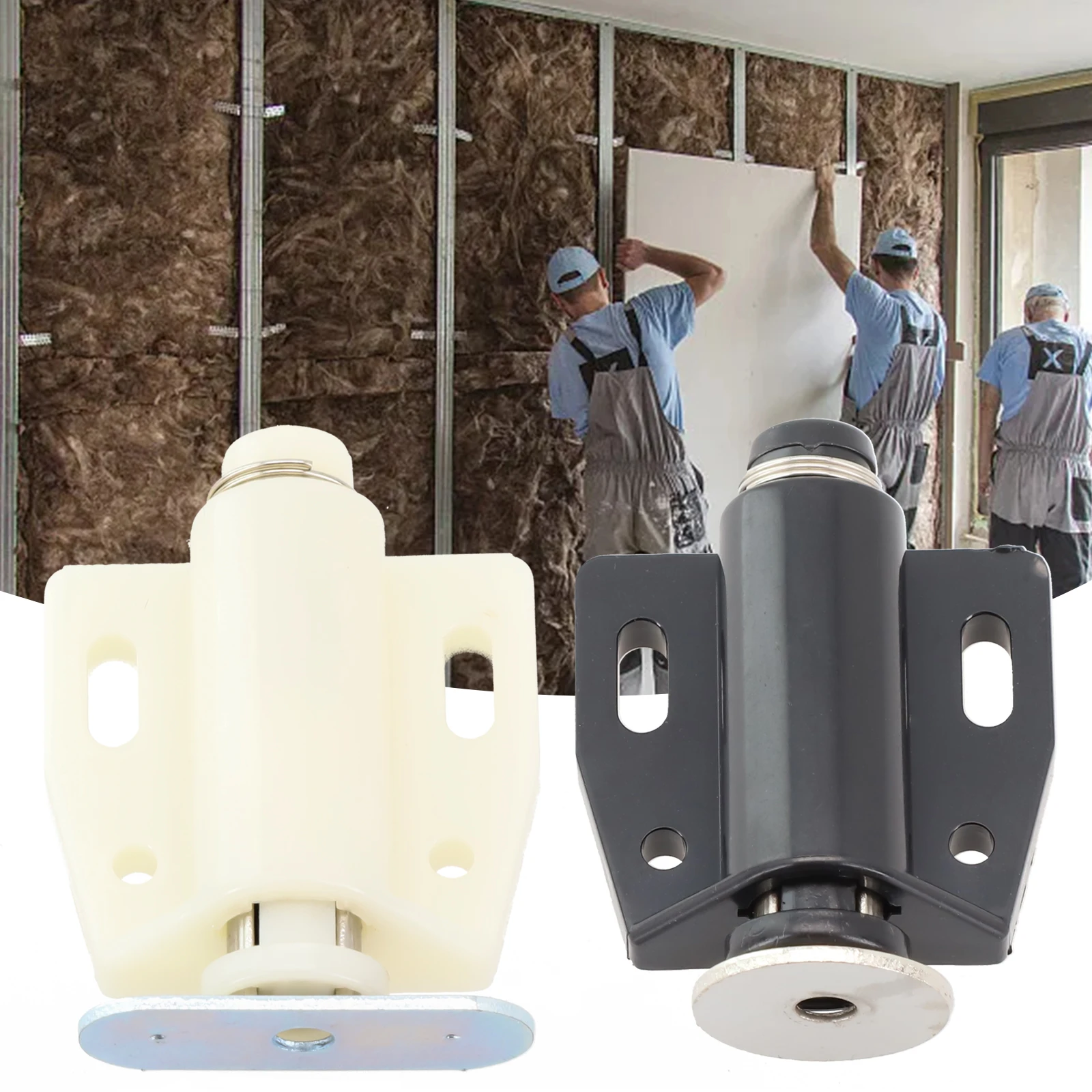 Cabinet Door Pusher Cabinet Door Bouncer Kitchens Black Easy To Install Reduce The Noise High Quality Practical