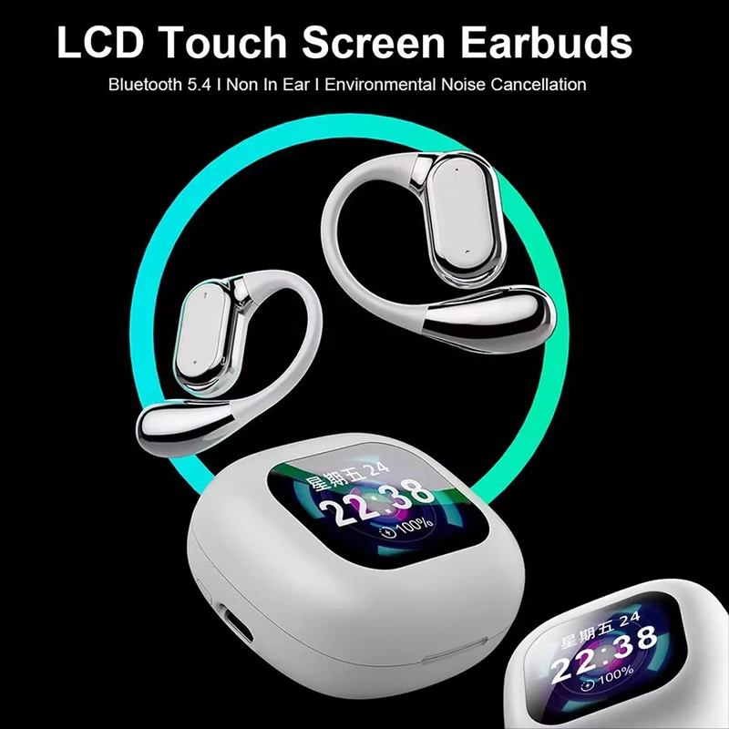 Wireless AI 144 Real-time Language Translators Headphones Bluetooth Ear Hanging Translator Earphones for Travel Business Earbuds