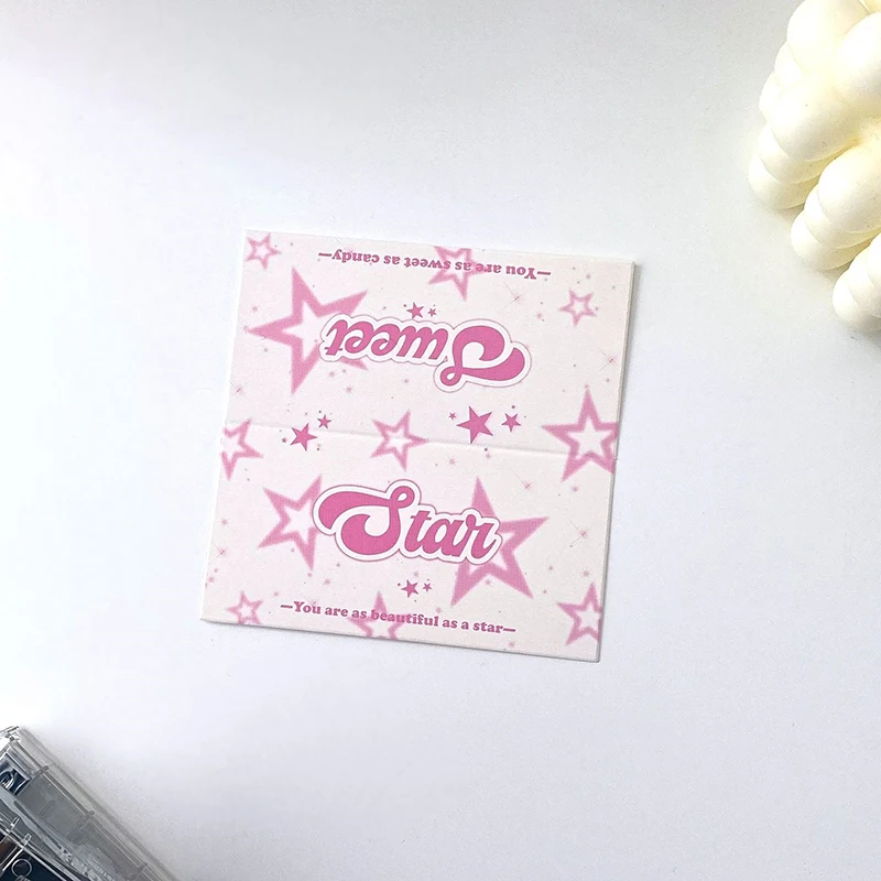 10 pezzi Ins Style Star Love Beautiful Gentle Card Head Card Back materiale da imballaggio fai da te forniture artistiche di carta cancelleria