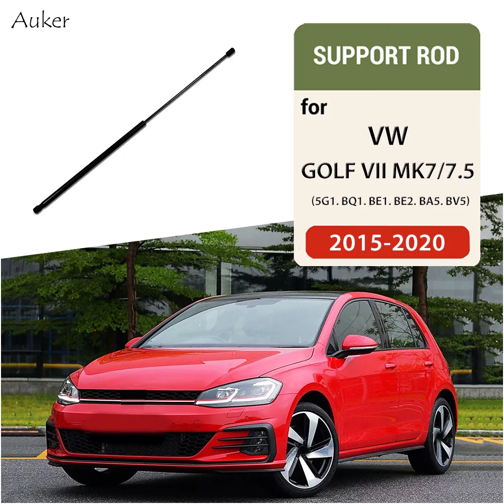 Akcesoria do VW GOLF VII MK7/7.5 2015-2020: Pokrywa maski, amortyzatory gazowe, podnośniki, wsporniki, hydrauliczne pręty.