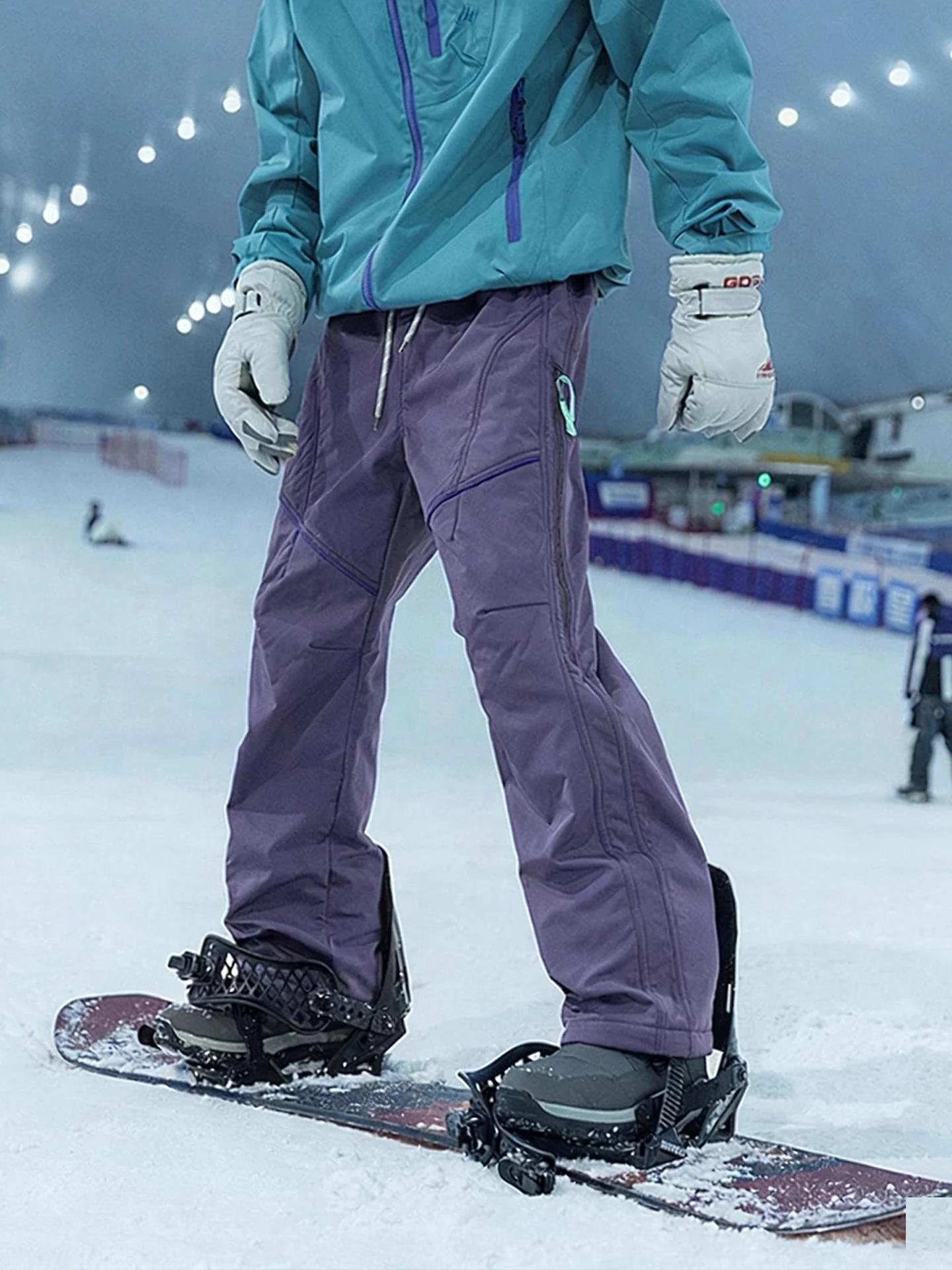 

Harbin Outdoor Winter Ski Pants Men Women Thiened Fce Warm Resistant Trousers Sports Windbreaker Straight Leg Casual Pants