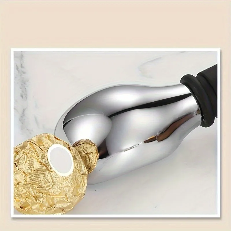 Cuchara para helado de acero inoxidable con mango cómodo, excavadora duradera de bolas de fruta de acero inoxidable 304 para sandía y hielo C