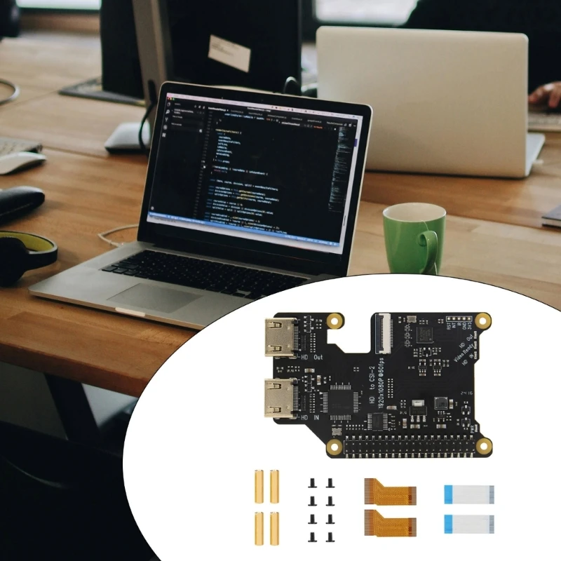 X1301 1080P to CSI2 Bridge Adapter Module for RPi With I2S Auditory Support and C358743XBG Active 1080P Splitter