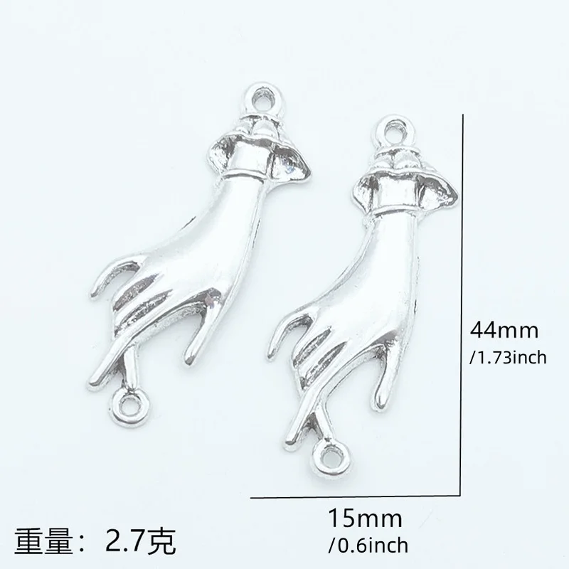 Palm Hand Connector Charms For Jewelry Making Hand Connector Charms