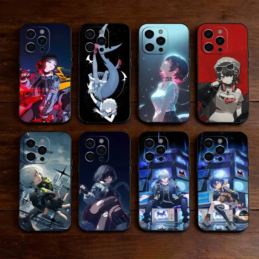 Game Zenless-Zone-Zero Phone Case For iPhone 17, 16,15,14,13,12,11 Plus,Pro Max, Others Silicone Black Cover