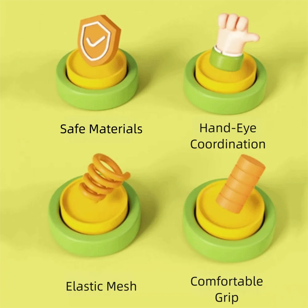 2 قطعة امتصاص الصدمات للأطفال مضرب كرة الريشة خفيفة الوزن المحمولة مضرب كرة الريشة مجموعة قبضة لينة مع الكرة #4