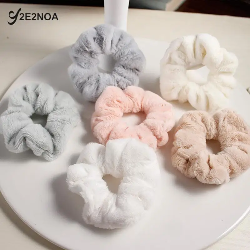 New Women Large Wide Microfiber Hair Drying Scrunchies Towel Hair Band For Frizz Free Solid Rubber Band Hair Tie For Sport Yoga