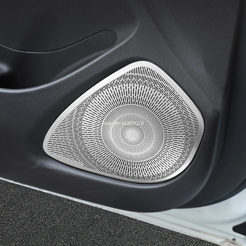 For Chevrolet Malibu 2016-2021 steel Interior Accessories  4 Door Audio Speaker Cover front air vent A pillar Loudspeaker Pad