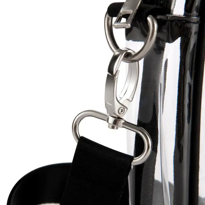Transparente Taschen für Damen, leichte, stadiontaugliche PVC-Tasche mit Reißverschluss für Konzerte, Reisen, Veranstaltungen und den Alltag – Detail 8