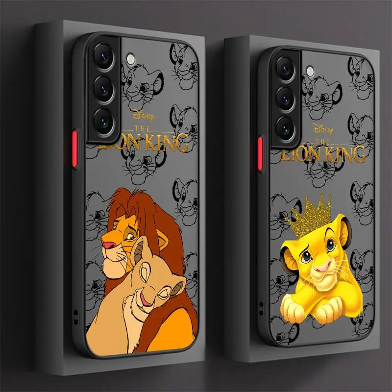 The King Lion Simba Animaton phone cases for Samsung Galaxy S23 Ultra case S20 9 S24 S21 FE Note20 S10 S22 10 Luxury Cover funda