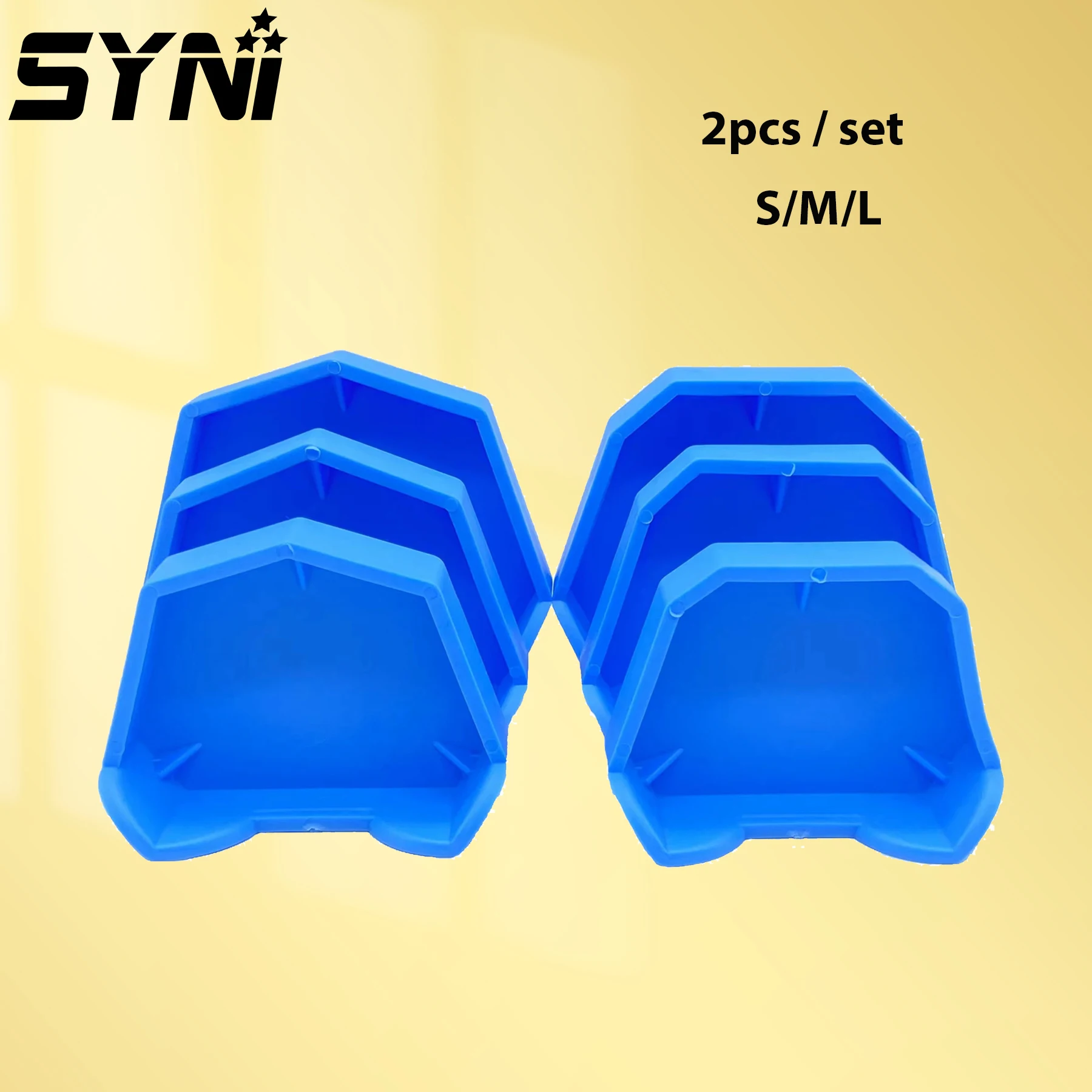 

2Pcs SYNI Dental Model Base Set Dental Mold Plaster Base Denture Tray Oral Hygiene Care Dental Lab Former Base Kit L/M/S