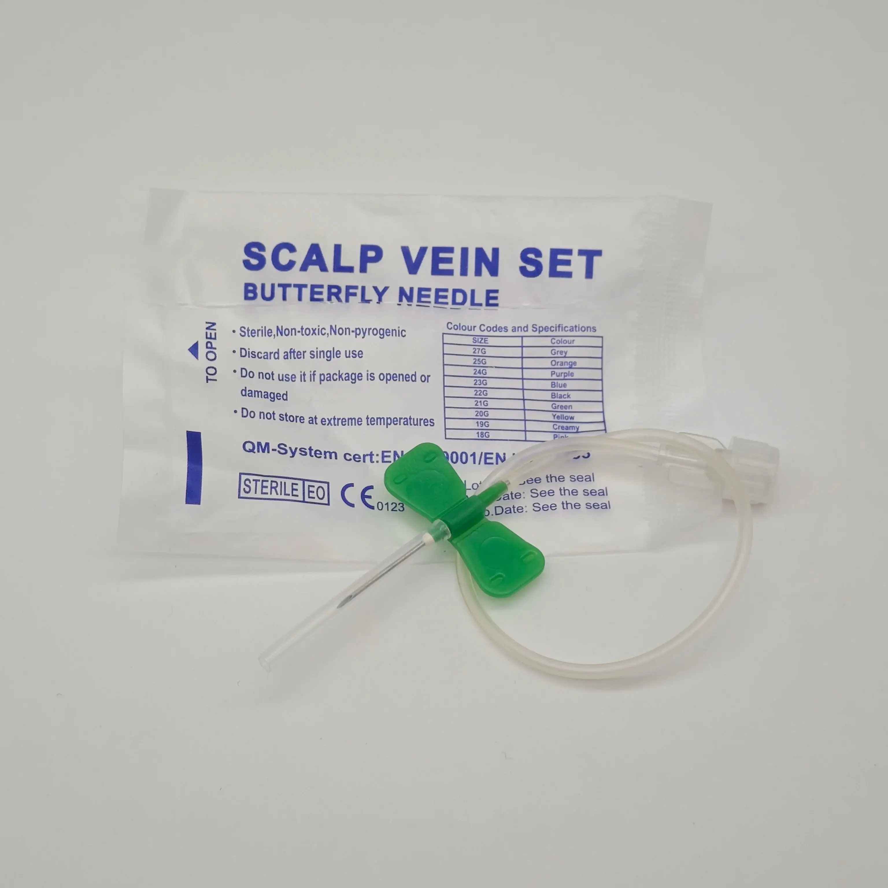 21g Disposable Sterile Scalp Vein Set Pet Scalp Vein Butterfly Needle