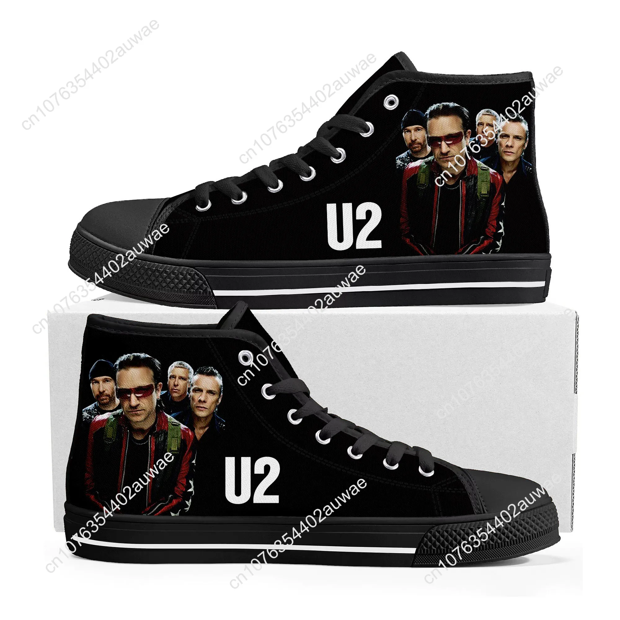 U2-zapatillas de deporte de lona para hombre y mujer, zapatos informales de alta calidad, a la moda, estilo Rock Band, punk, para adolescentes