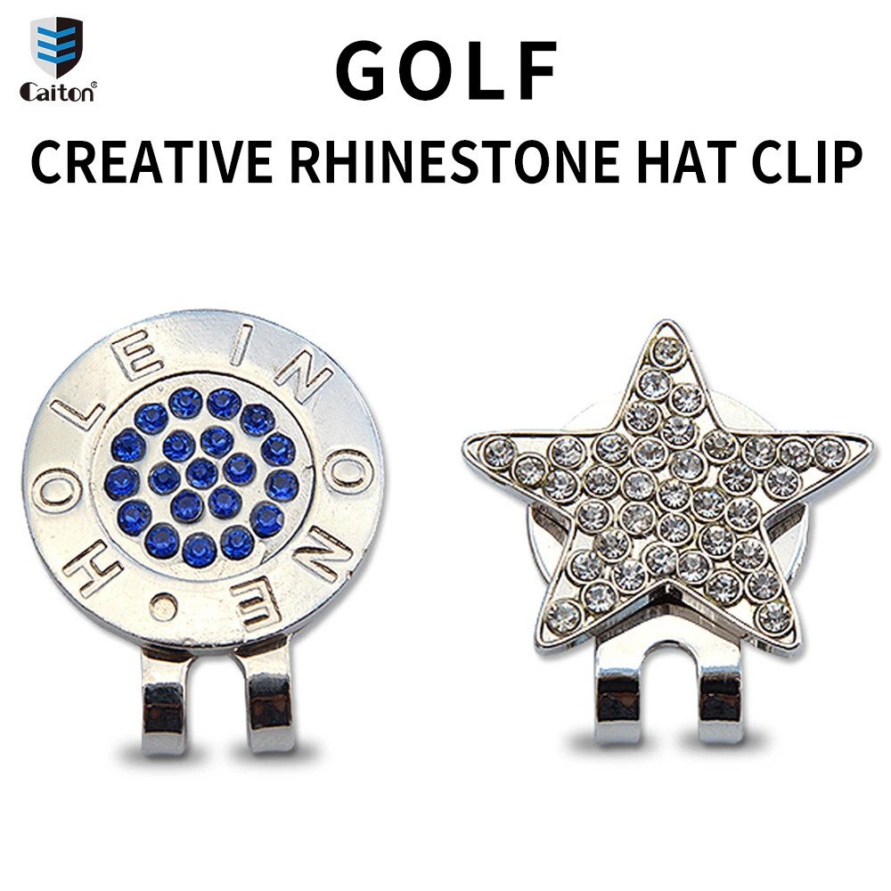 Caiton Golf Cap Clip, Crystal Series, Creative Pattern, Golf Ball Marker