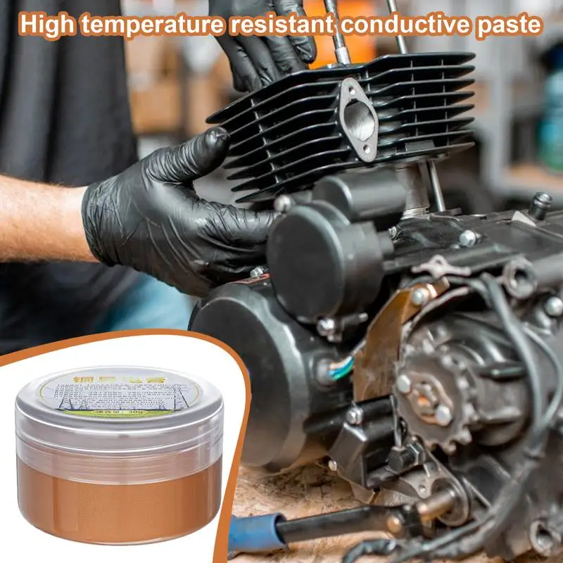 Copper Grease 30g Conductive Paste High Temp Grease Multipurpose Automotive Grease Compound Paste For Battery Connection Circuit