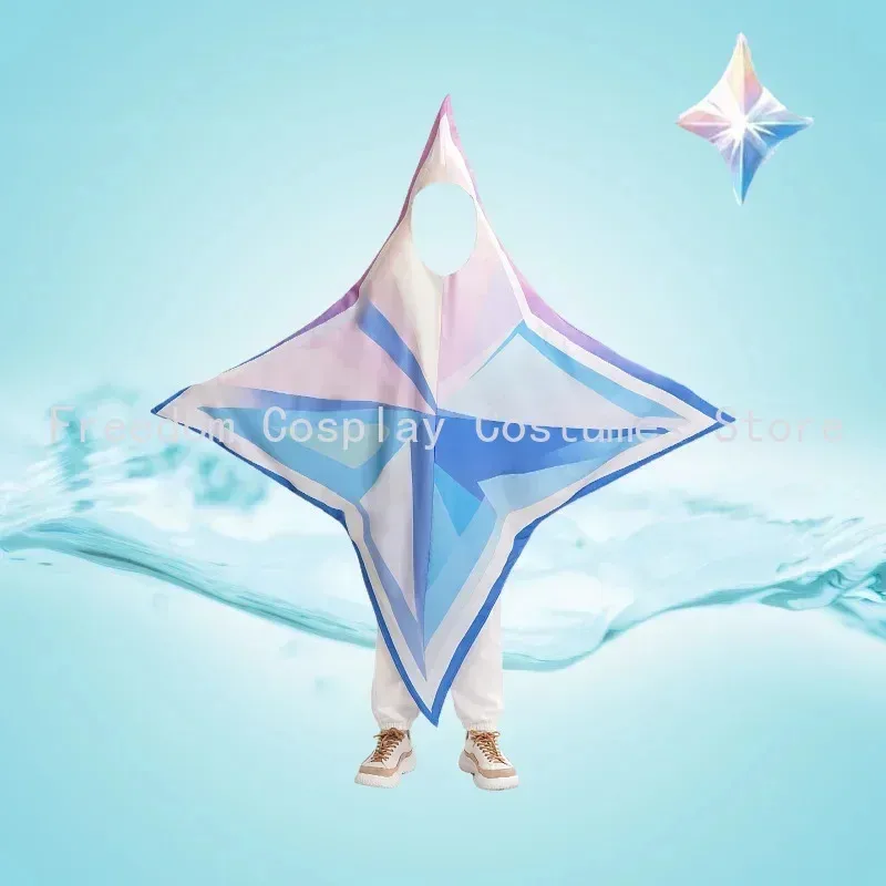 

Костюм Primogems для взрослых и детей 2021, игра Genshin, пентаграмма, гигантская одежда Primogem, подвеска для Хэллоуина, косплея, аниме