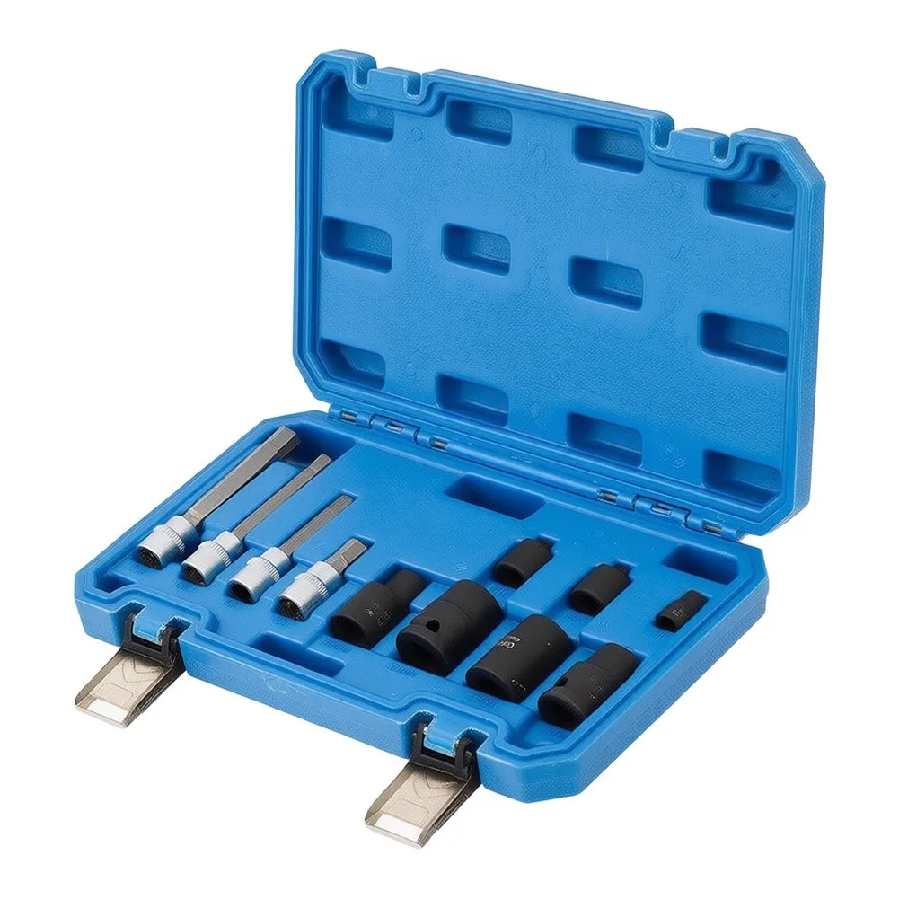 11pcs Brake Caliper Tool Set Car Brake Caliper Cylinder Screw Disassembly Wrench Socket Screwdriver Tool Hand Tool Sets