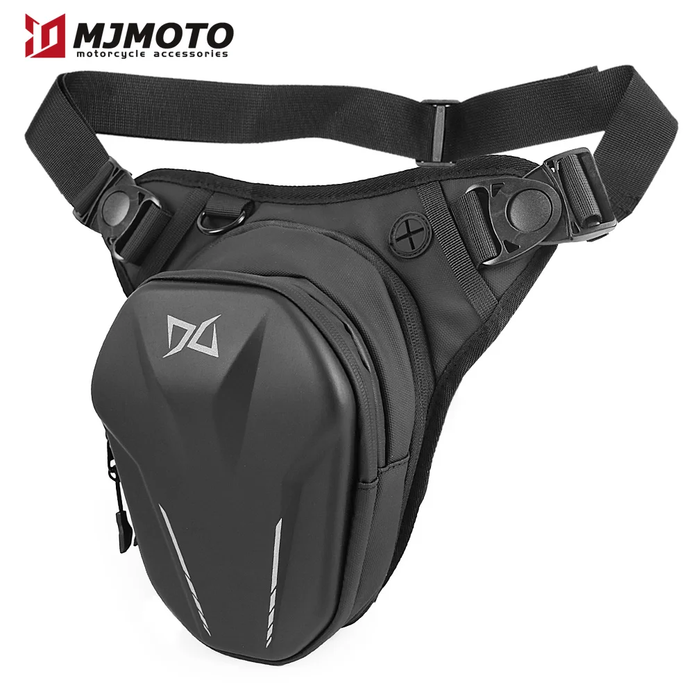 

LAICOBEAR Motorcycle Drop Leg Bag Waterproof Thigh Bags Moto Waist Hip Pack Black Motorbike Backpack Fanny Pouch Multifunctional