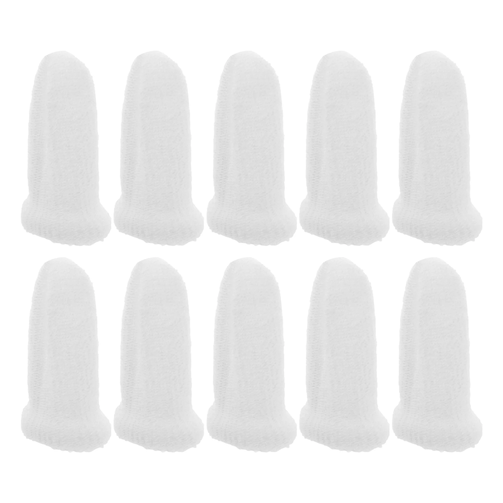 

10pcs Pet Cleaning Finger Cots White Oral Care Supplies for Dogs Cats Toothbrush Small Dog Dental