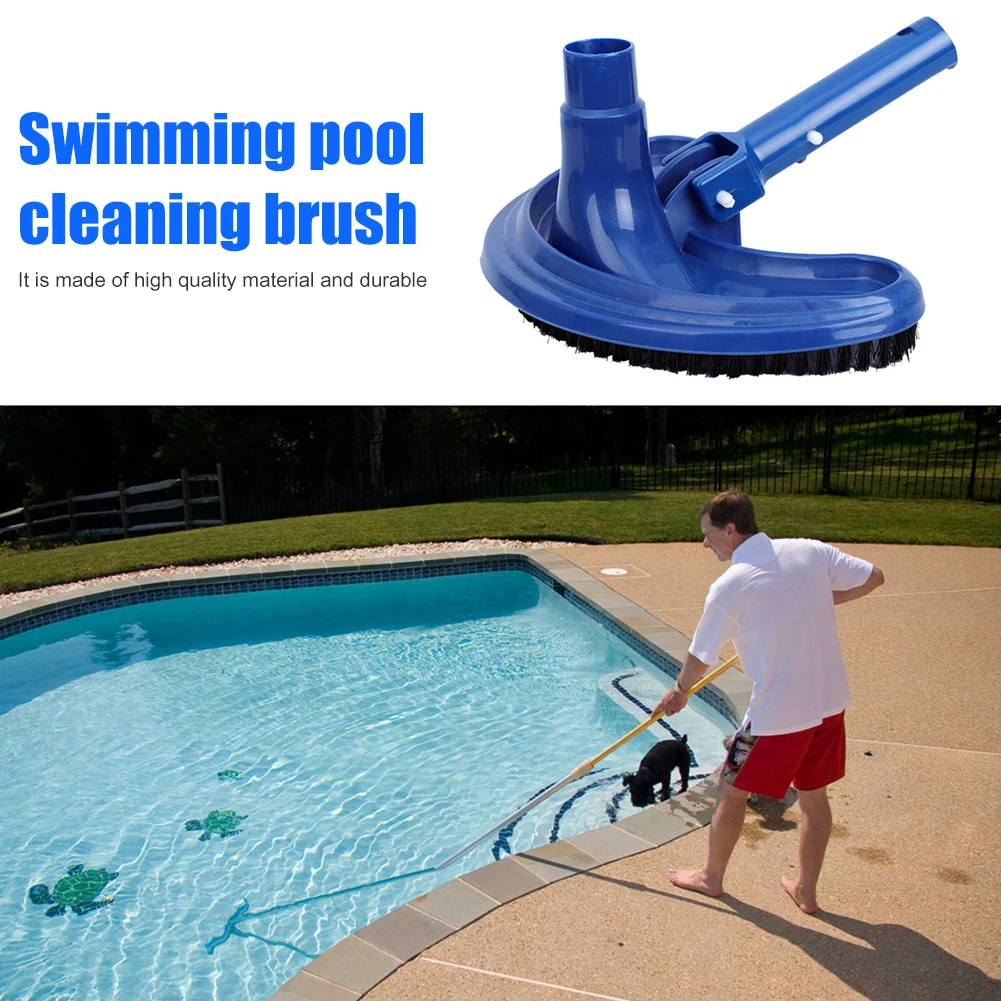 

Vacuum Cleaner Pond Bristles Brush Cleaner Pool Stain Remover Crescent Type Swimming Pool Cleaning Tool Accessories