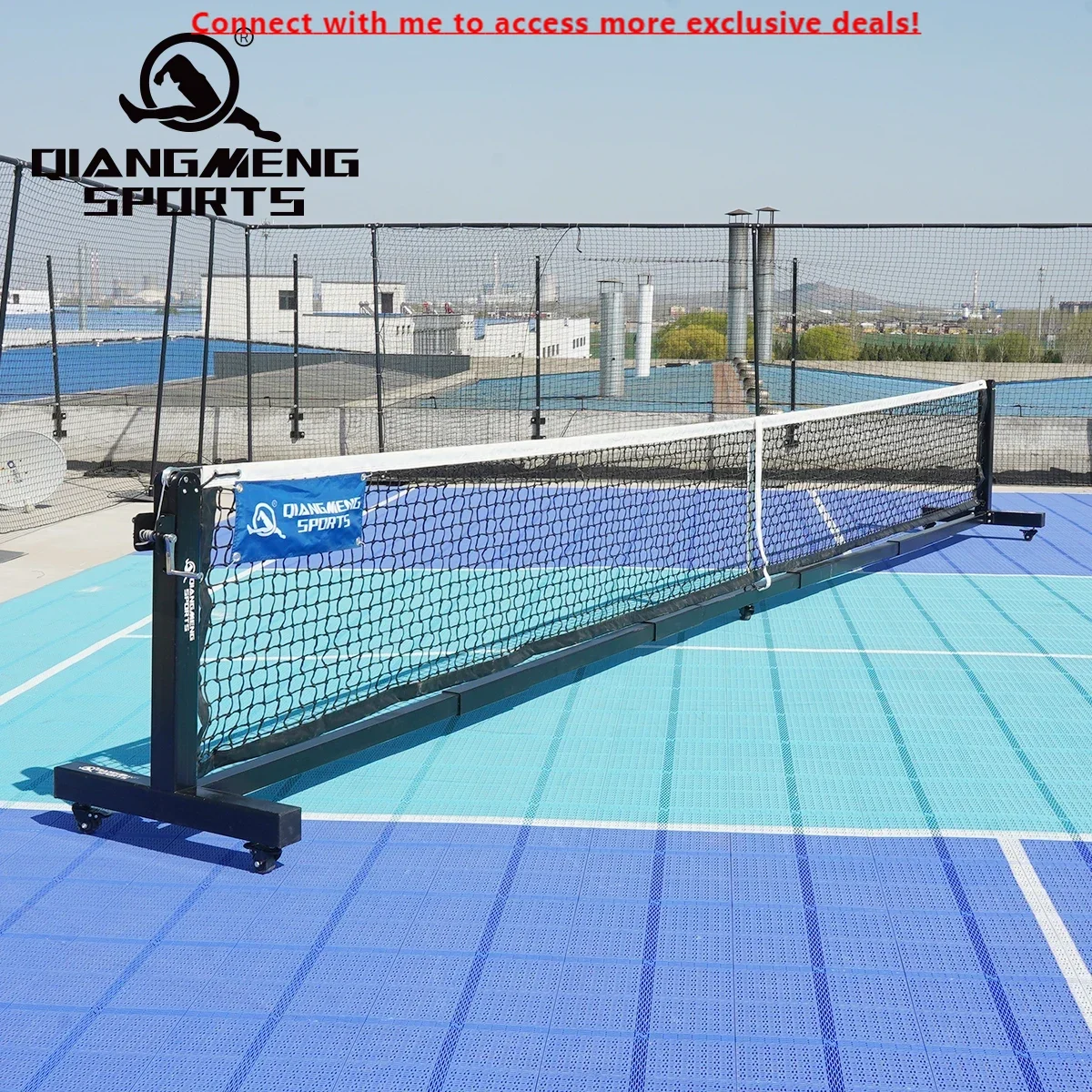 

Портативная система Pickleball Post Net для использования в помещении и на открытом воздухе Pickleball Post с колесами