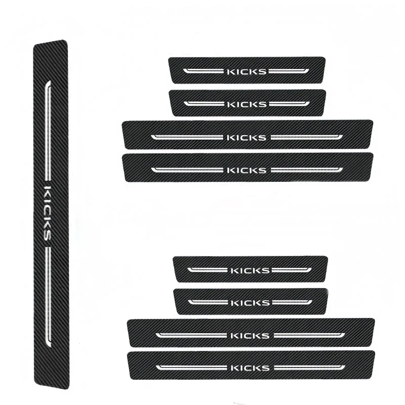 

9 шт., защита на пороги автомобиля, наклейки, пленка против царапин, защита из углеродного волокна, накладка на педаль, автоаксессуары