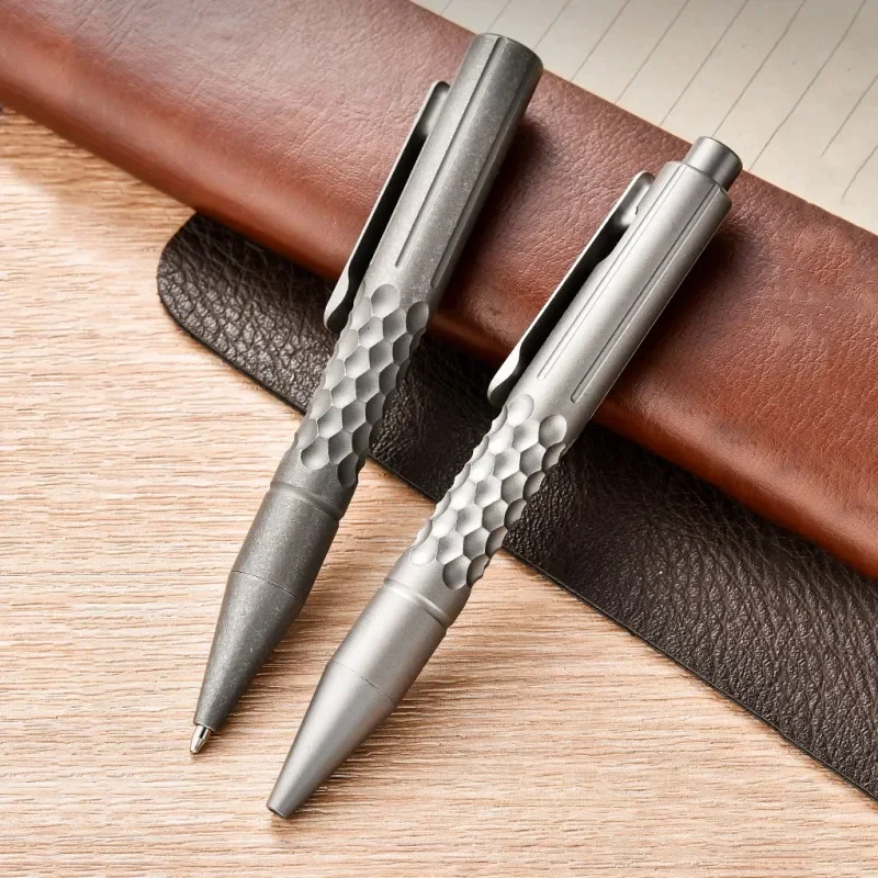 Luxury Titanium Alloy Pen Classic With Collection Writing Business Signature Pen Multi-functional EDC Tools Window Breaker