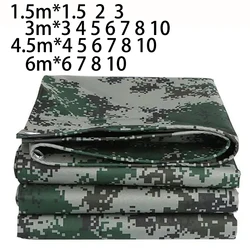 Large Canvas Thickened Tarpaulin Waterproof Rain Cover 2*3m 4 3*5 4.5*4 6x6 8 10 Canopy Large Tarp Awning Car Garden Boat Camp