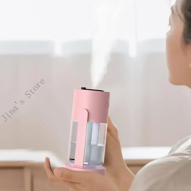 Fashion Humidifier 280ML Bedroom Humidifier with Colorful LED Lighting Small Humidifier Suitable for Various Environment X7XA
