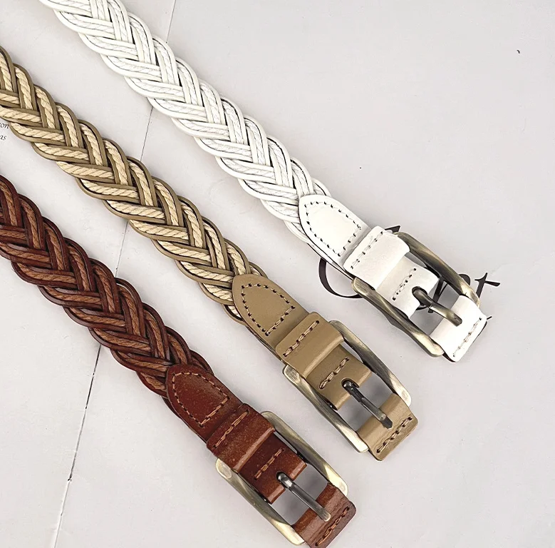 여성 빈티지 니트 코르셋 여성 Cummerbund 코트 허리띠 드레스 Decration 좁은 벨트 J1423