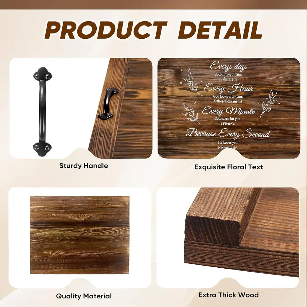 Capa de fogão de madeira estilo fazenda com alças, economizador de espaço de balcão de cozinha para fogões elétricos ou a gás, tampa decorativa de pia a