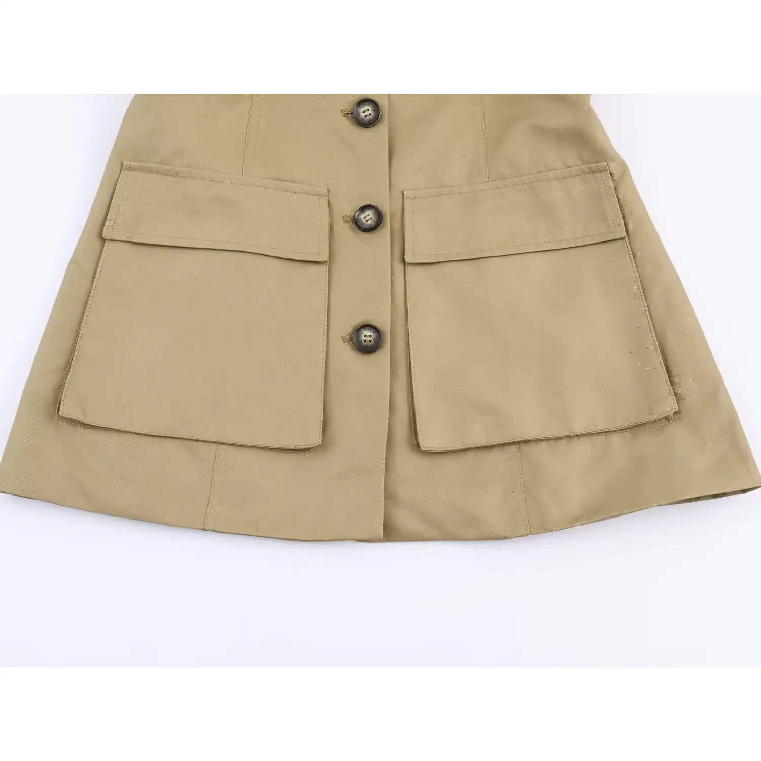 JNLEAOG ファッションベルト付きレディースジャケット 秋の新作 スタイリッシュな通勤用 ロング丈スーツカラー ミディ丈 ポリエステル...