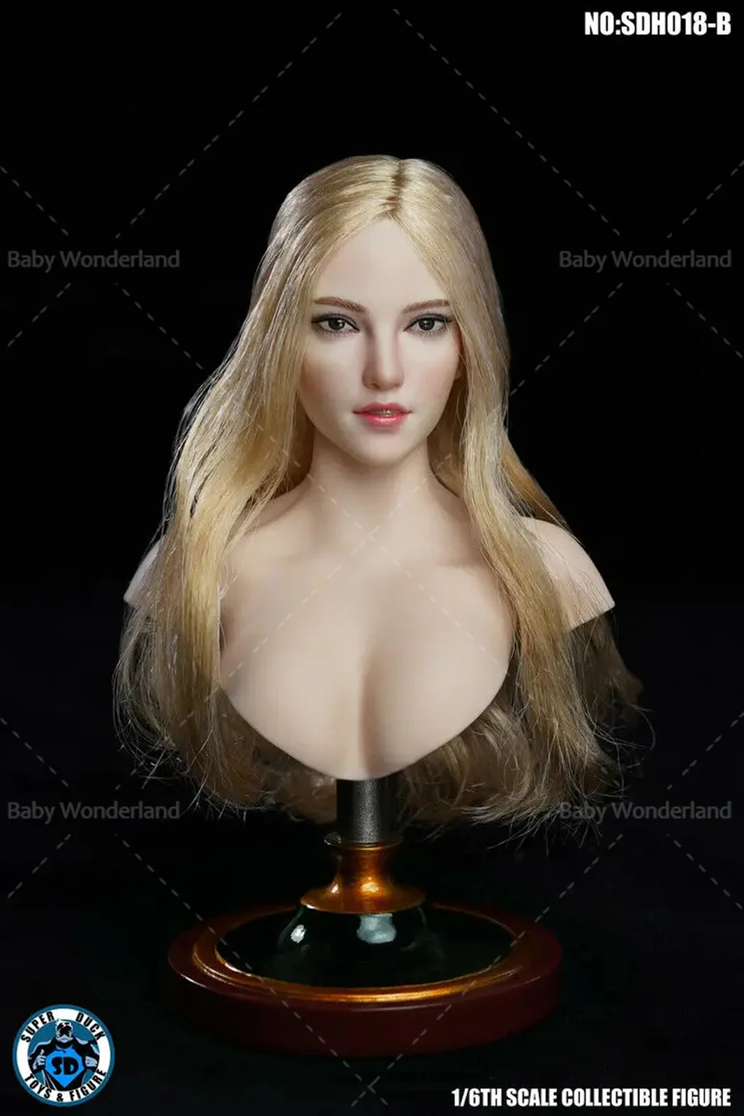SUPER DUCK SDH018 1/6 Scale Female  Pale Head Sculpt Carving Model For 12'' Action Figure Body Doll