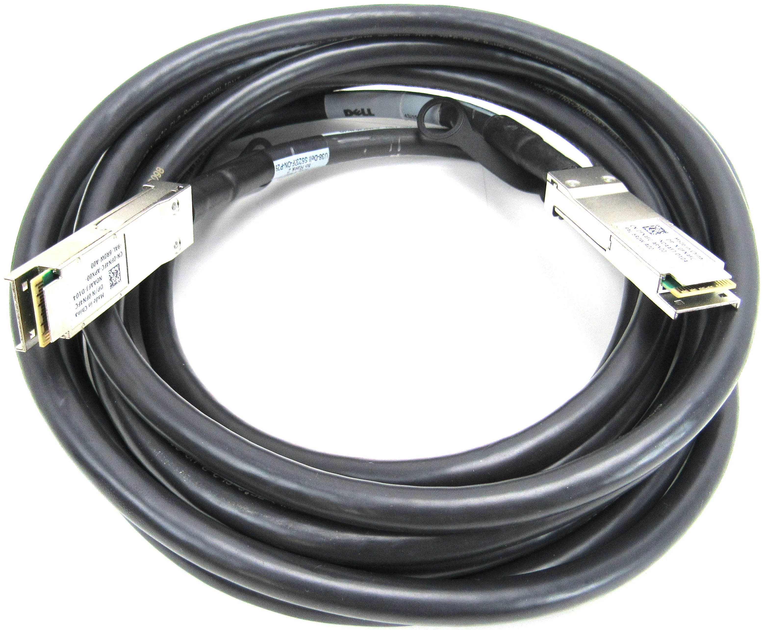 

Dell FN4FC QSFP28 — QSFP28 Удлинительный кабель с прямым подключением — 100 ГБ/с — 16 футов — б/у — как новый