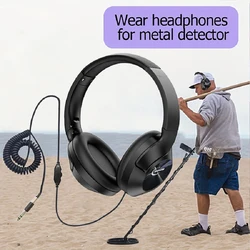 Metal Detector earphone Professional Metal Detector such as MD-6250 TX-850 Headphone Round hole Metal Detector headset