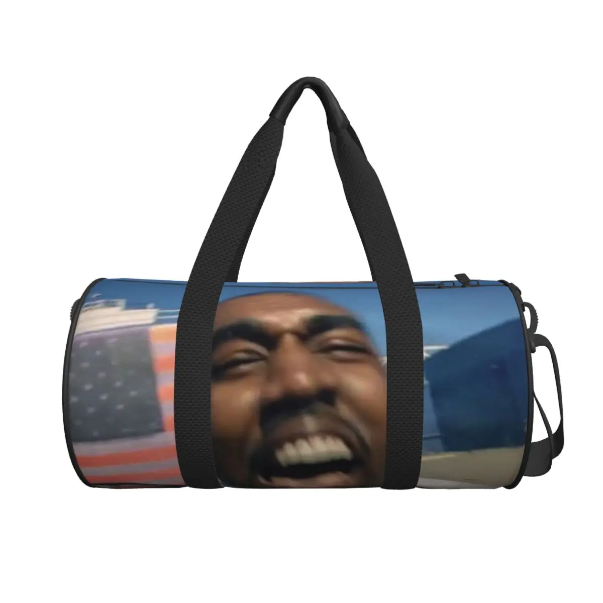 

Крутая забавная большая спортивная сумка KanyES Wests, водонепроницаемая дорожная сумка, сумки для фитнеса