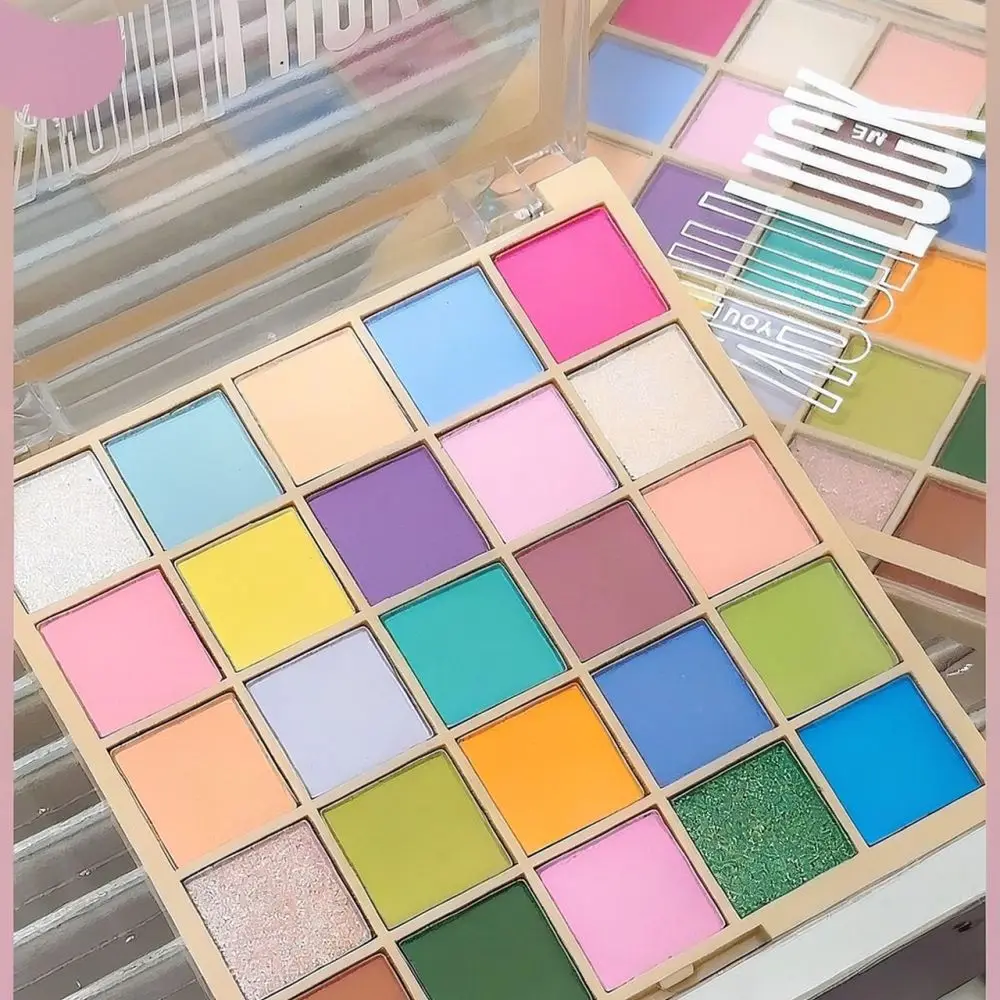 25 Shade Macaron Eyeshadow Palette Vibrant Matte Shimmer Powder Makeup Palette For Creative Stage Performance Daily Use