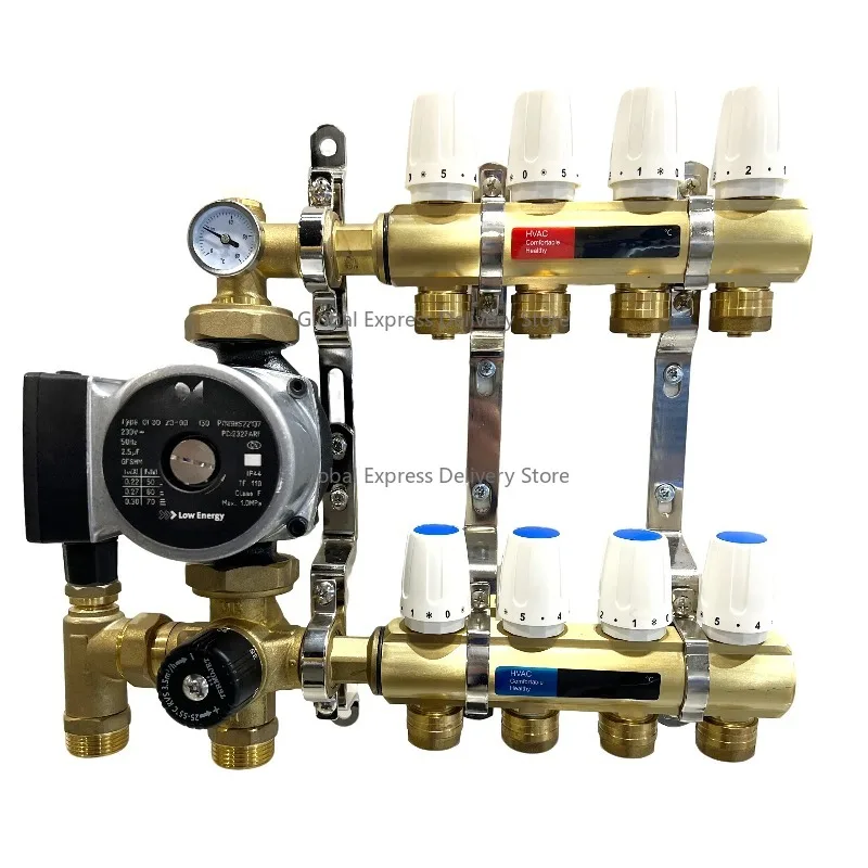 

Underfloor Heating Manifold Brass Manifold Water Distribution Manifold with Actuator