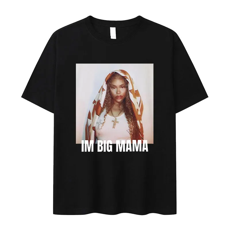 Im Big Mama Big Latto Tour Graphic T Shirts Men Women Retro Fashion Short Sleeve T-shirt Casual Cotton Oversized Tees Streetwear