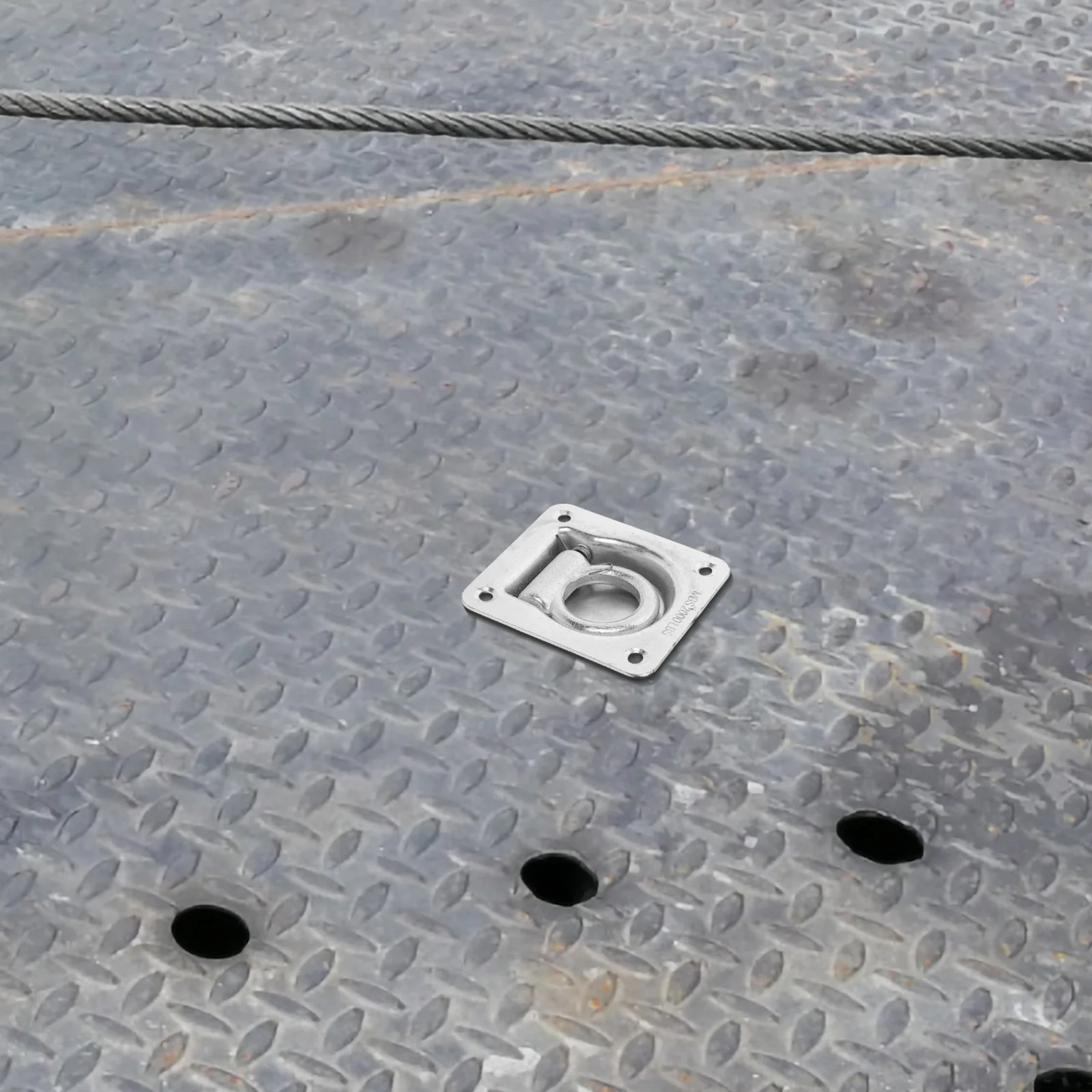 

Trailer Floor Hook Heavy Duty Flush Mount Handle Auto Reset For Box Truck Boat Deck Latch Marine Tie Down Anchor