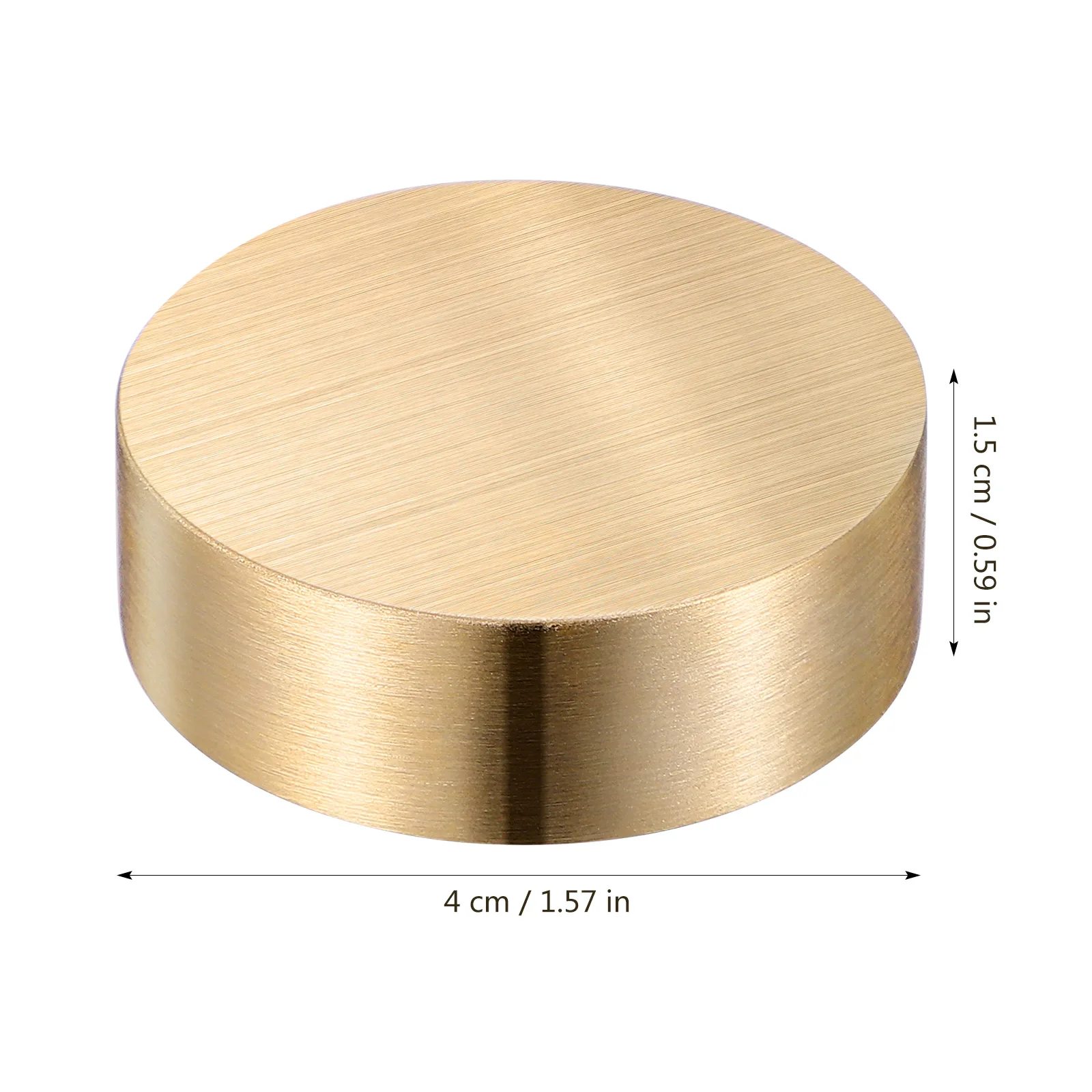 Calligraphy Brass Paperweight Painting Letterweight Office Round Shape Solid Brass Paper Weight For Chinese Painting Art Supply