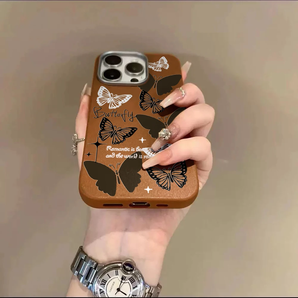 Luxuriöse Schutzhülle mit Schmetterlingsmotiv für Samsung Galaxy S25 S24 S23 Ultra S22 S21Plus FE A57 A56 A55 A54 A53 A36 A35 A34 5G INS Funda – Detail 8