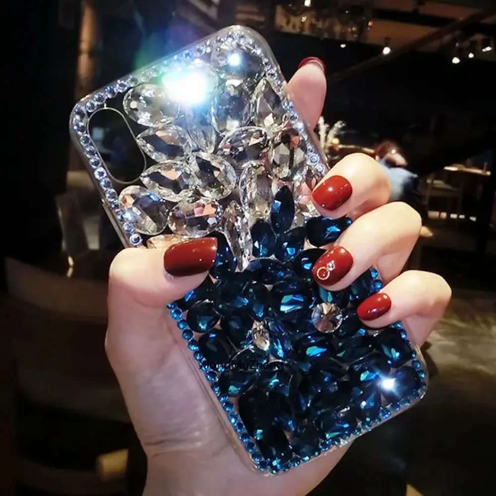 Luxuriöse Diamant-Handyhülle für Samsung Galaxy S23 S26 Ultra S22 Plus S25 S24 Fe S26 Plus Note 20 Ultra 10 Strass-Cover Coque – Detail 6