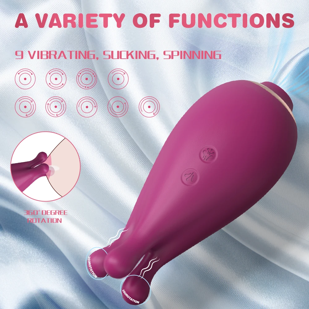 2 in 1 Clit Sucker Vibrator for Women Clitoris Nipple Sucking Vacuum Stimulator Orgasm Sex Toy Female Masturbation Adults Goods